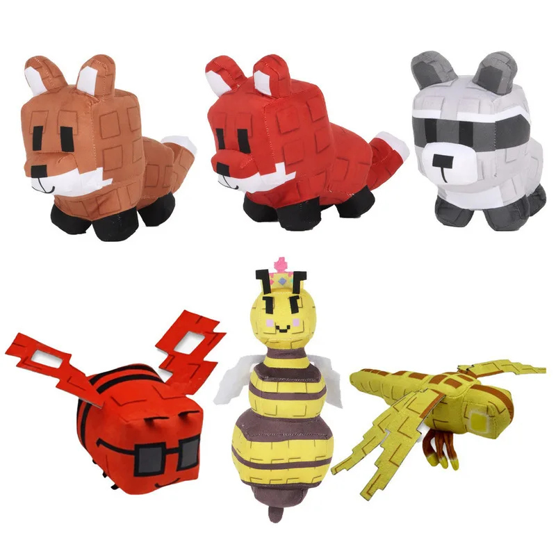

Grow A Garden Plush Toy Cartoon Stuffed Animals Plush Pillow Raccoon Red Fox Bee Cute Plush Doll For Kids Christmats Toys