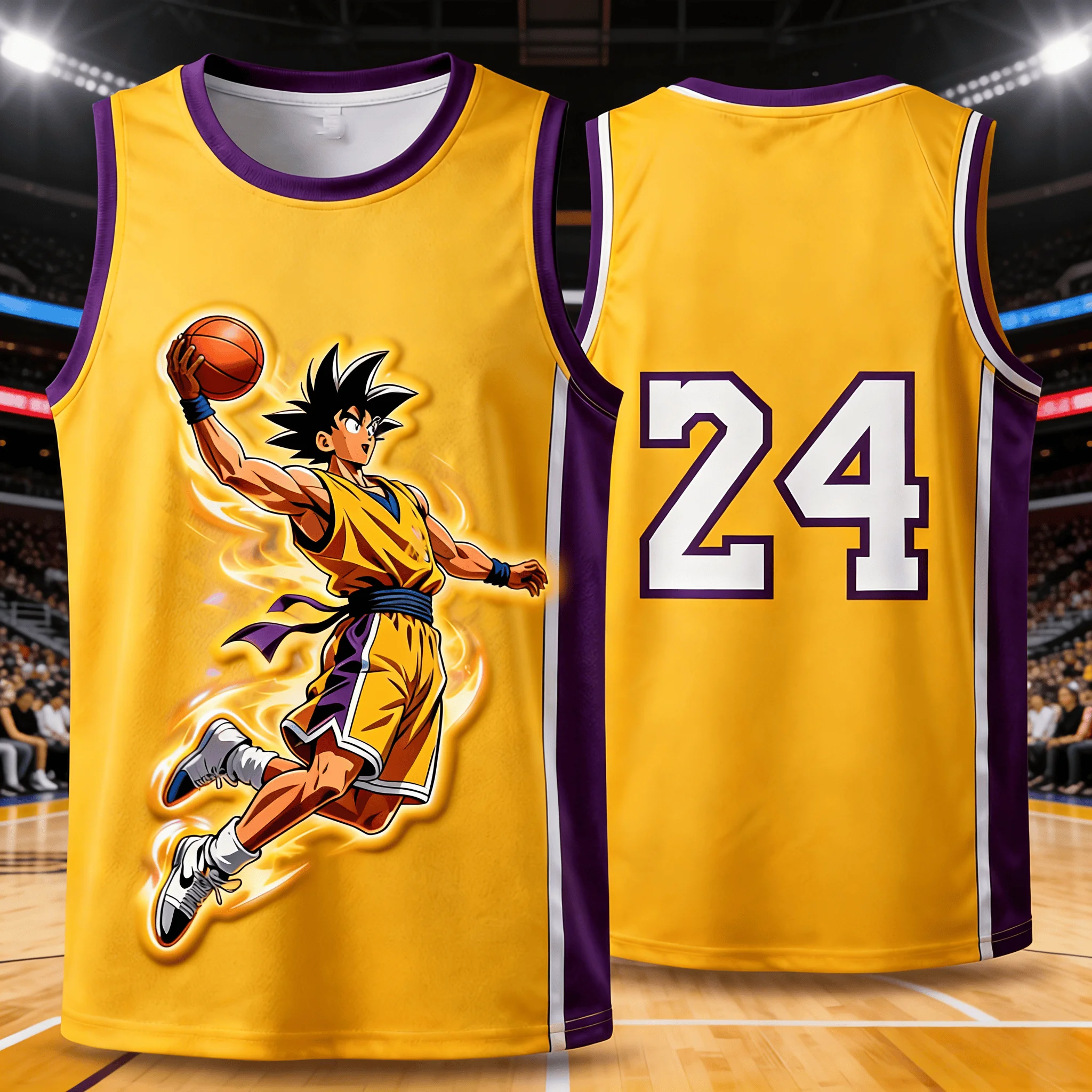 

2026 Summer Dragon Ball Retro Sports Vest Oversized Fitness Goku Print Breathable Unisex Streetwear Tank Top for Adults Kids