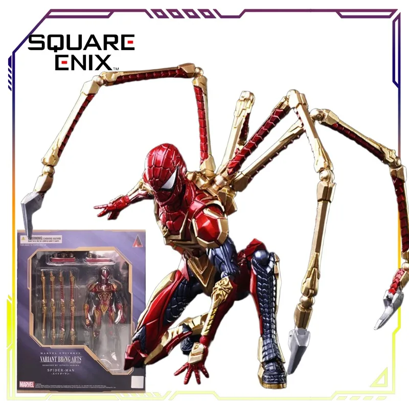 SQUAREENIX الأصلي جلب الفنون مارفل الكون سلسلة الرجل العنكبوت كابتن أمريكا أنيمي عمل نموذج لجسم اللعب الهدايا للأولاد