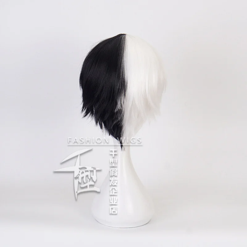 Danganronpa monokuma cosplay traje curto festa cabelo anime peruca perucas