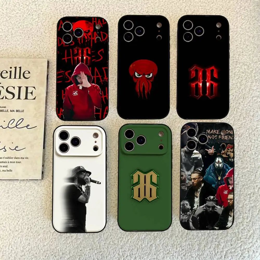 Rapper H-Hades 66 Handyhülle für iPhone 17 Pro 15 13 14 16 11 12 Pro Max 7 8 Plus XR XS X SE Matte Weiche Silikon-Schutzhülle