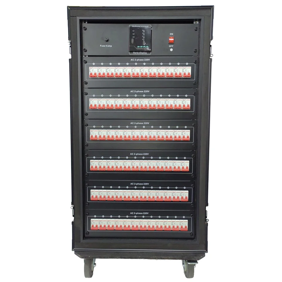 Best SellersAmerican Mexico 380V 78CH Stage Power Distribution Cabinets Light Power Control Equipment Box High Quality