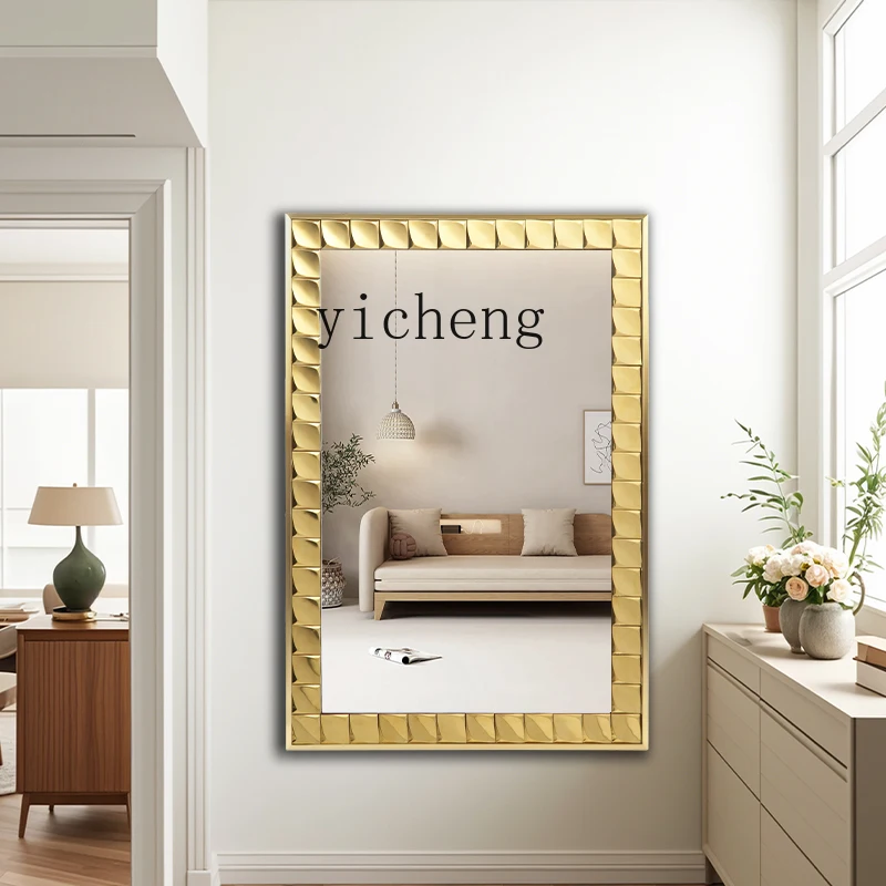 

FY square makeup bathroom mirror, bathroom wall hanging vanity mirror, entrance wall fireplace decorative mirror