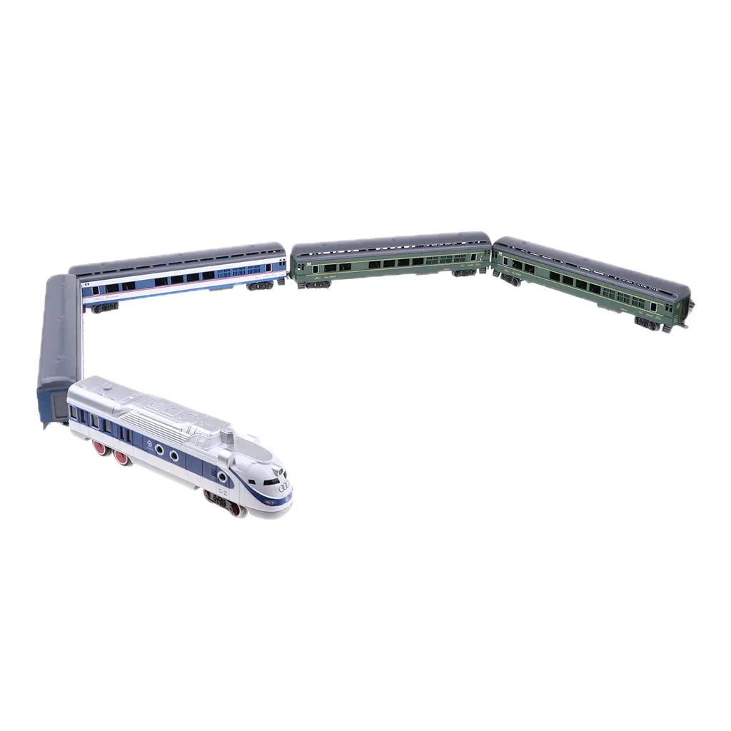 Hoge Simulatie 1:87 Trein Model Speelgoed Locomotief Rijtuigen Model Kinderen Speelgoed DIY