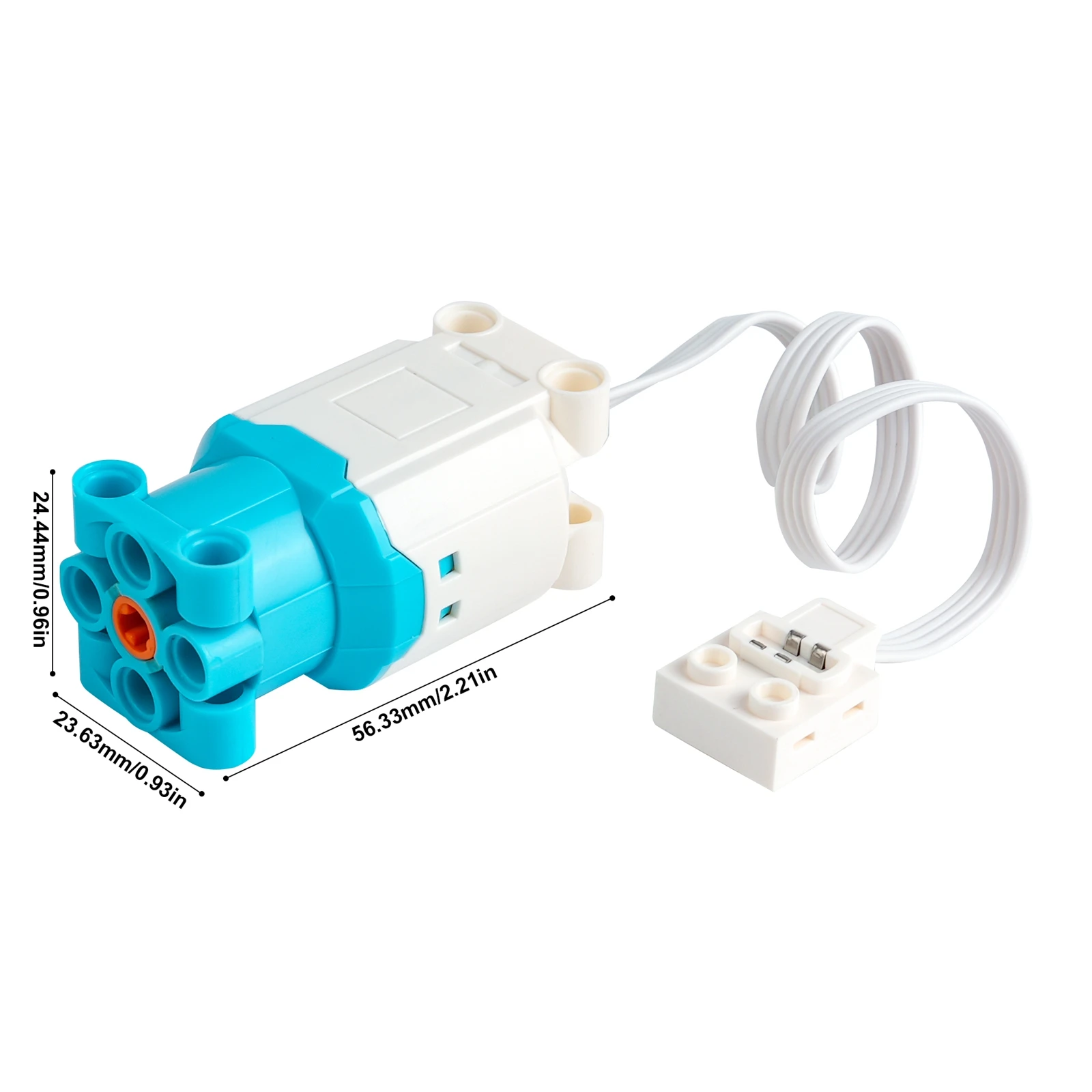 88003 L-Motor für Bausteine, Hochgeschwindigkeits-Leistungsfunktionen, kompatibler MOC-Motor für Legoeds, Auto, LKW, Roboter, DIY-Modelle