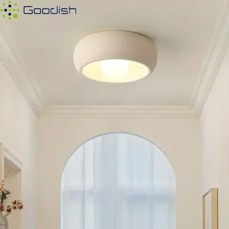 

Modern Minimalist Circular Round Disc Plain Dyed LED Ceiling Light Art Creative Lamps for Living Room Home Decoration Chandelier