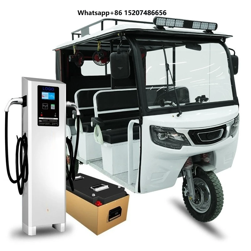 Fast Charging Electric Tricycle Easy-to-use Electric Three Wheel Tricycle for Passenger Use Electric Passenger Tricycle