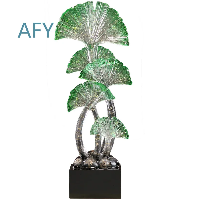 Big Leaf Youcheng Ginkgo Biloba Ornament for Home Decor Living Room Entrance Wall Art Craft Gift for Housewarming Office