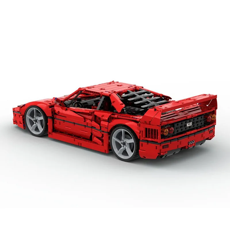 Champion Speed Cars Moc Bausteine Modular F40 1:8 Modell Technologie Blöcke Sportwagen Weihnachten DIY Spielzeug Bau Geschenke