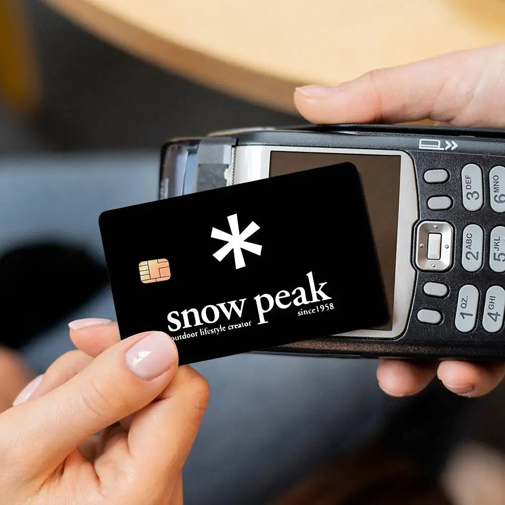 Decoratie S-Snow Cool Super P-Peak Matte Film Cover Skin Sticker voor creditcard Bank Debit Bus Card
