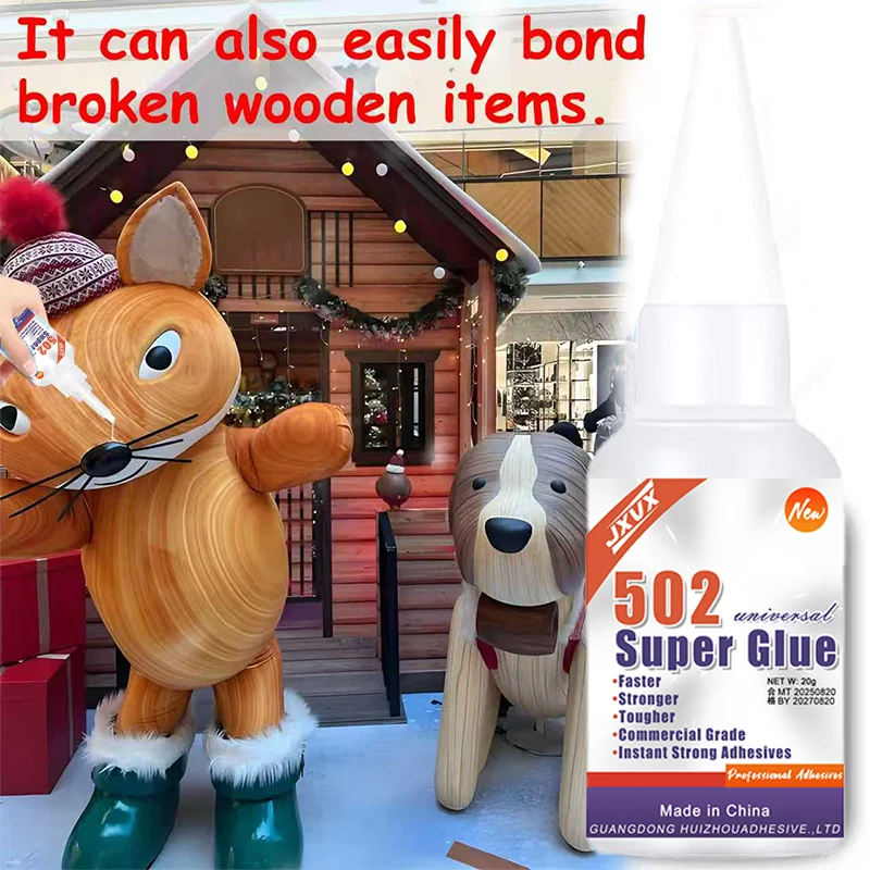 502 adesivo potente, adesivo acrilico, adesivo di 10 secondi, adatto per legno, plastica, ceramica, metallo, facile da usare, universale, strumento di adesione completo.