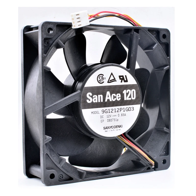 Original  9G1212P1G03 12cm 12038 120x120x38mm 12V 0.83A server chassis large air volume cooling fan