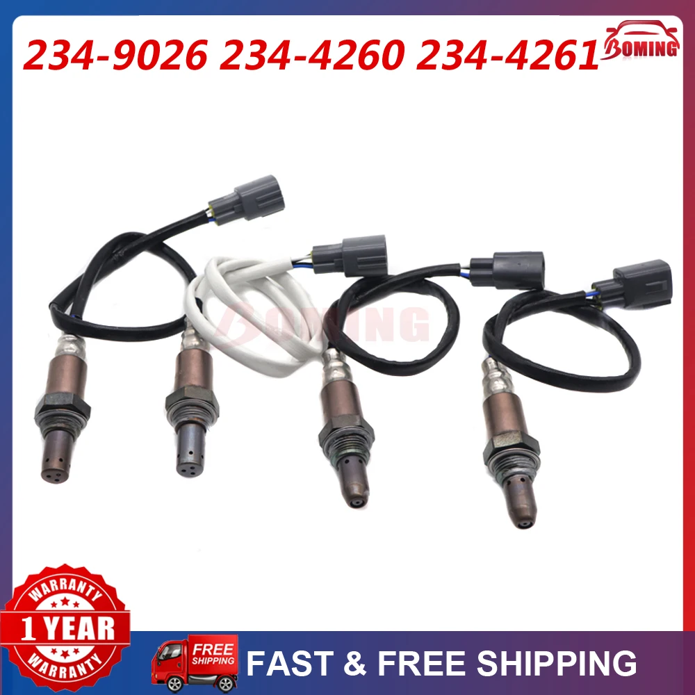 

234-9026 234-4260 234-4261 для Toyota Tacoma 4.0L V6 2005-2006 автомобильный датчик кислорода вверх и вниз, соотношение воздуха и топлива, лямбда, 4 шт.