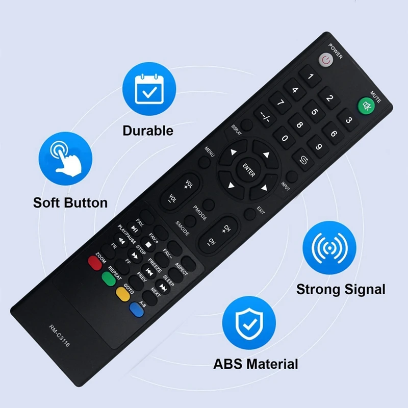 Replace RM-C3116 Remote Control  For JVC LCD LED Smart TV RM-C3116 RM-C3222 LT-40N570A LT-48N570A