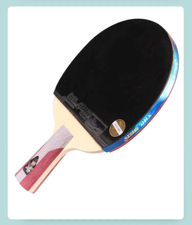 DHS H4002 4/5/6 Sterne Tischtennisschläger H5002 H6002 Ping-Pong-Schläger Professioneller Holzschläger mit Klebegummi – Detail 21