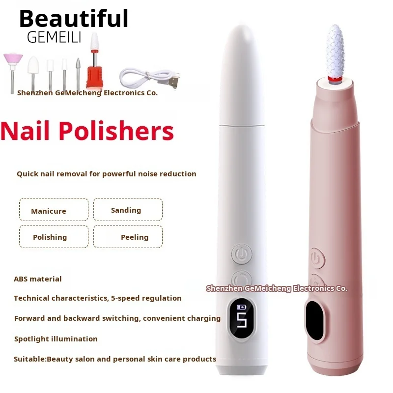 Portable Nail Polishers Screen Multifunctional Nail Machine Dead Skin Remover Nail Polishers