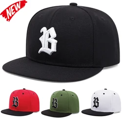 Gothic B Embroidery Baseball Cap Snapback Hat Fashion Adult Sunshade Hat Unisex Adjustable Hip Hop Baseball Caps Cowboy Hat