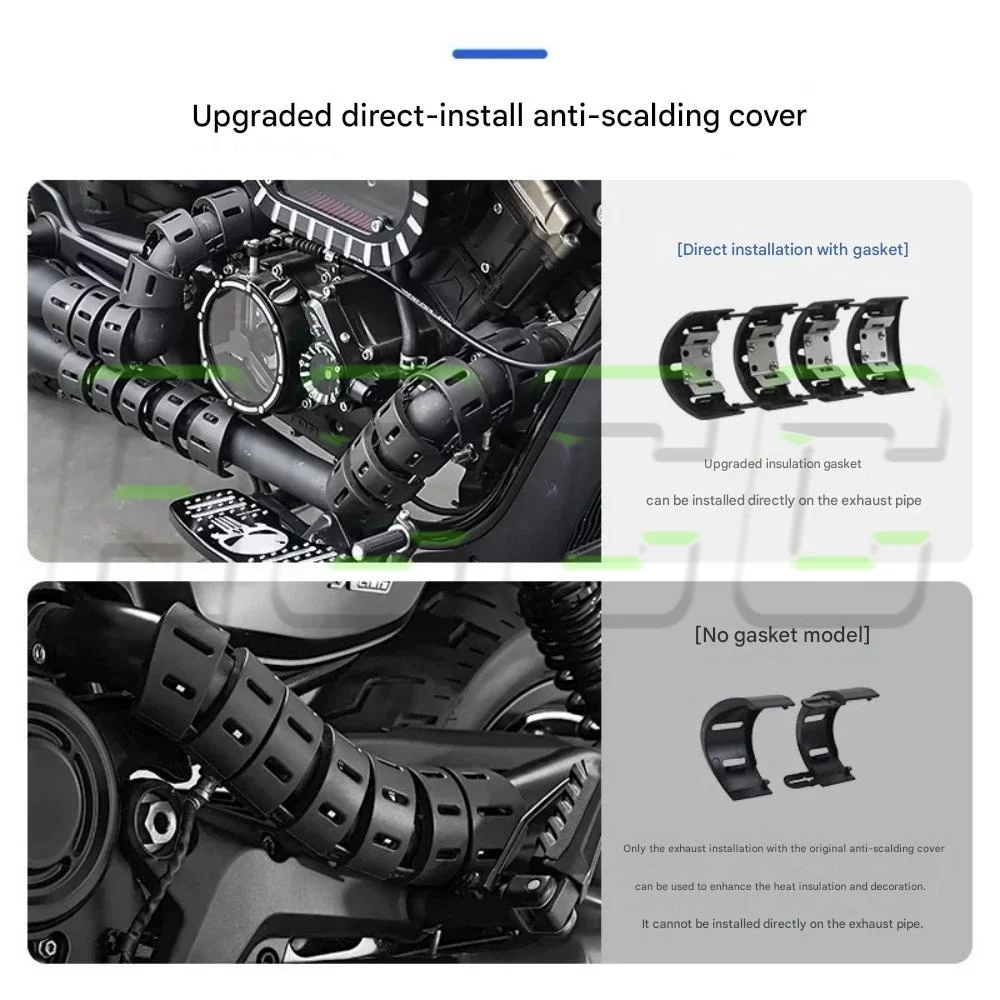 Exhaust Pipe Heat Shield Anti-burn Cover For BENDA CHINCHILLA 500