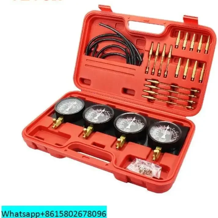 Fuel Vacuum Carburetor Synchronizer Carb Tools sync 4 Gauge Set with Rubber Hose Vacuum Balancer Meter Kit For Motorcycle