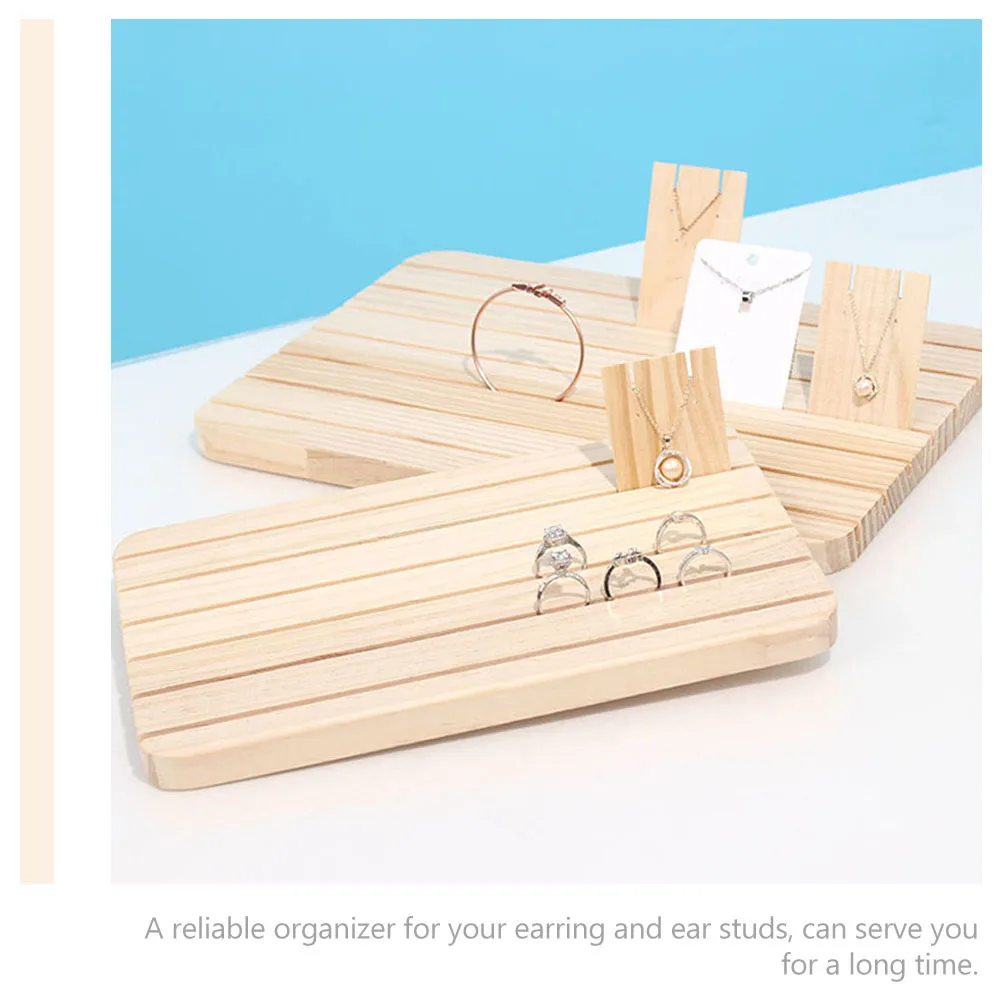 

Wooden Earring Display Stand Compact Earring Card Holder Organizer for Jewelry Shop Ear Studs Counter Display Ear Studs Holder