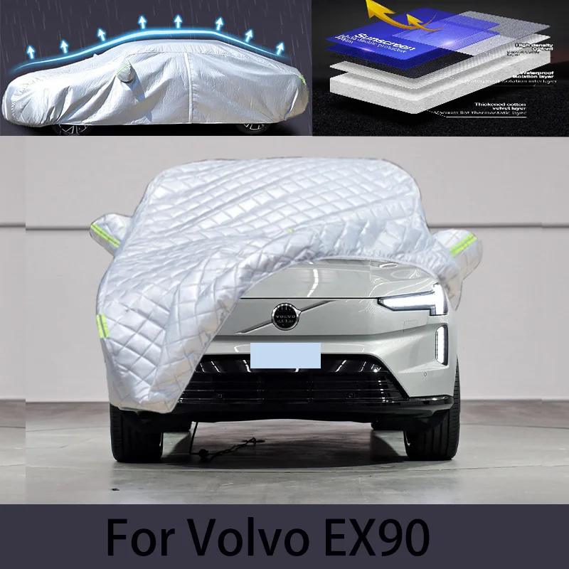 

For Volvo EX90 Car hail protection cover Auto rain protection scratch protection paint peeling protection car clothing