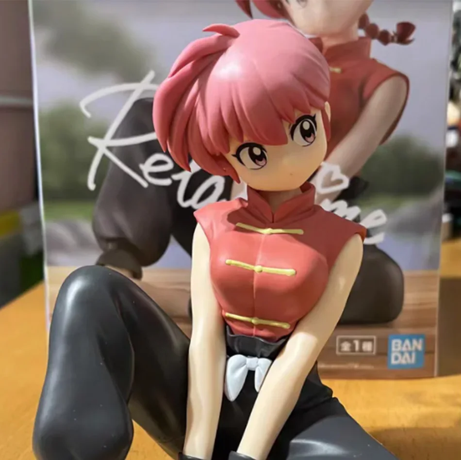 Figura de Anime BANDAI BANPRESTO Ranma 1/2 Akane Tendo Shampoo Relax Time, Modelo de PVC de Colección, Muñeca para Regalo de Fans