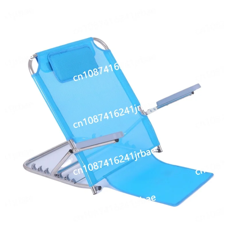 Folding Bed Support Semi-reclining Legless Backrest Chair Bedside Care Products for The Elderly Stainless Steel