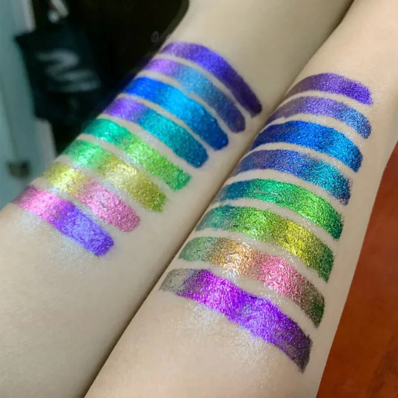 1-5g/Bag Cosmetic‑Grade Chameleon Mica Powder Multi Chrome Color Shift Mirror Pigment for Nail Art Epoxy Resin Makeup DIY Crafts