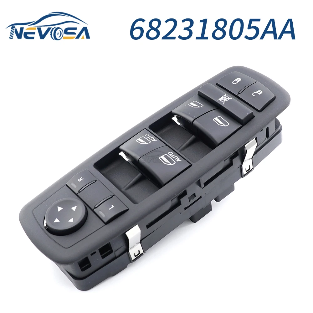 NEVOSA For Chrysler 300 200 For Dodge Charger Ram 1500 2011-2016 68231805AA Car Electric Power Window Control Switch 56046823AC