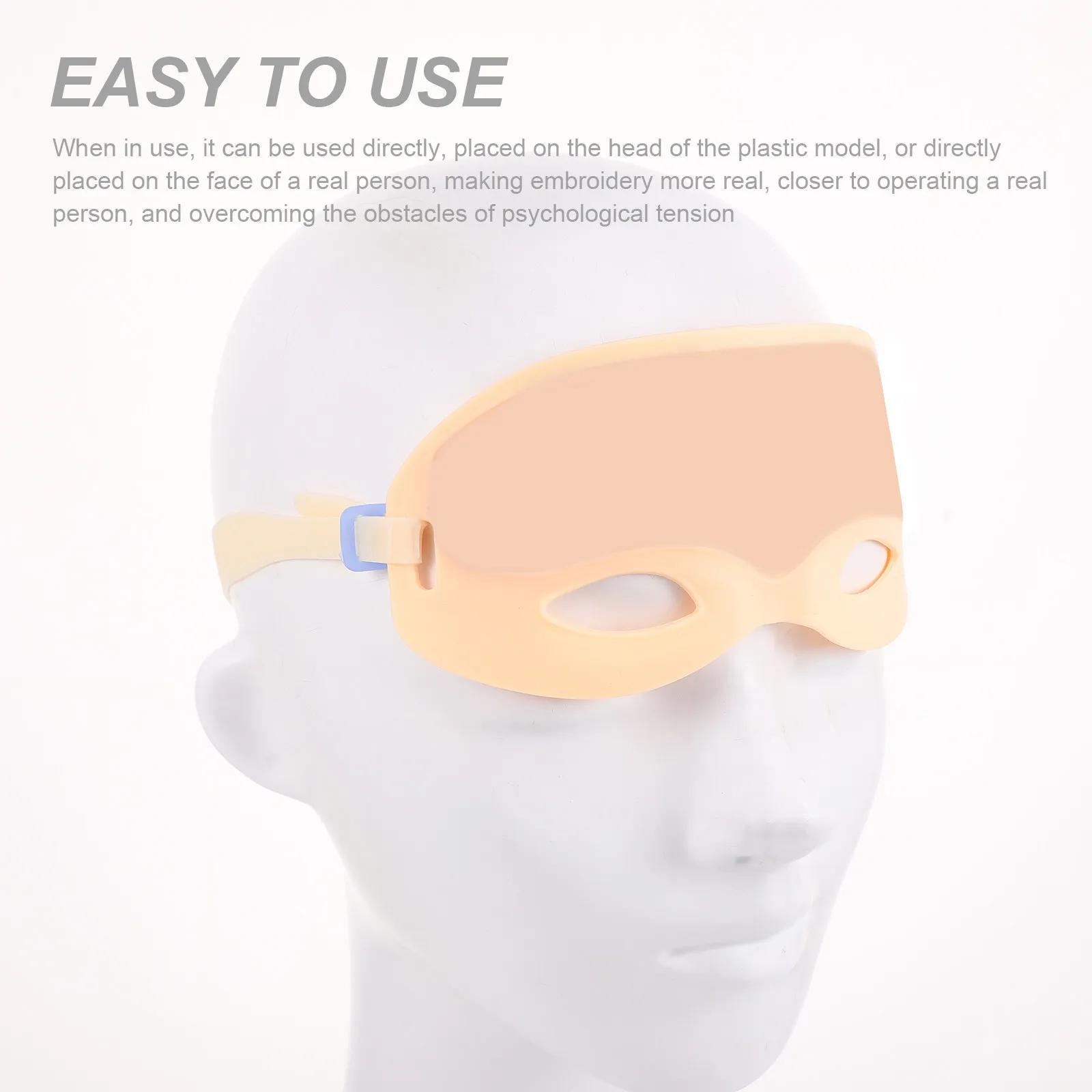 

Розовая тренировочная повязка для татуажа бровей с 3D-формованной силиконовой кожей для обучения тату-мастеров, инструменты для бровей