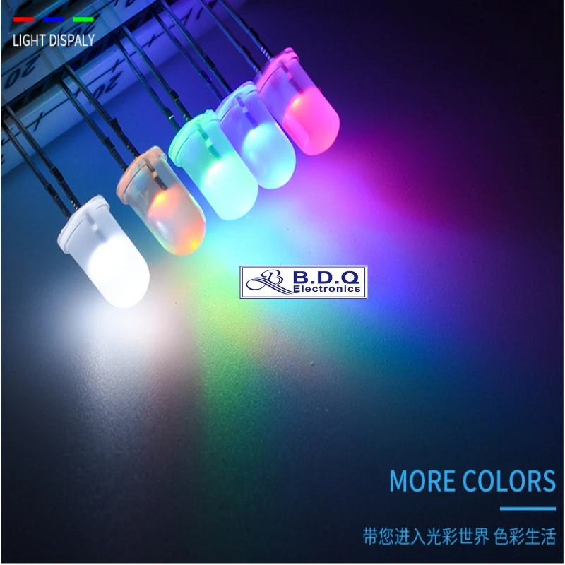 Imagem -05 - Dip Led mm f3 Enevoado Vermelho Azul Verde Amarelo Branco Rosa Laranja Grande Angular Light Emitting Diode Lamp Alta Qualidade 200 Pcs