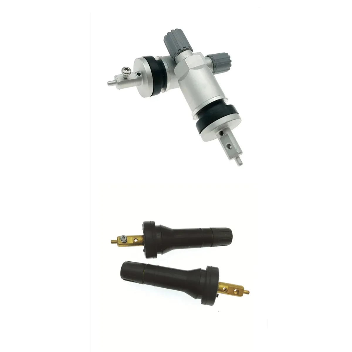 4-częściowy zestaw naprawczy zaworów czujników ciśnienia w oponach TPMS z gumy/aluminium, zamiennik do Chang An