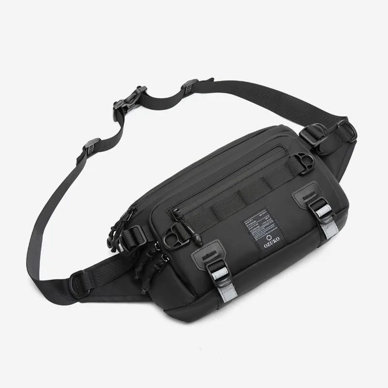 Men's Bags, One-Shoulder Crossbody Bags, Outdoor Trendy Men's Breast Bags, High-End Men's Waist Bags