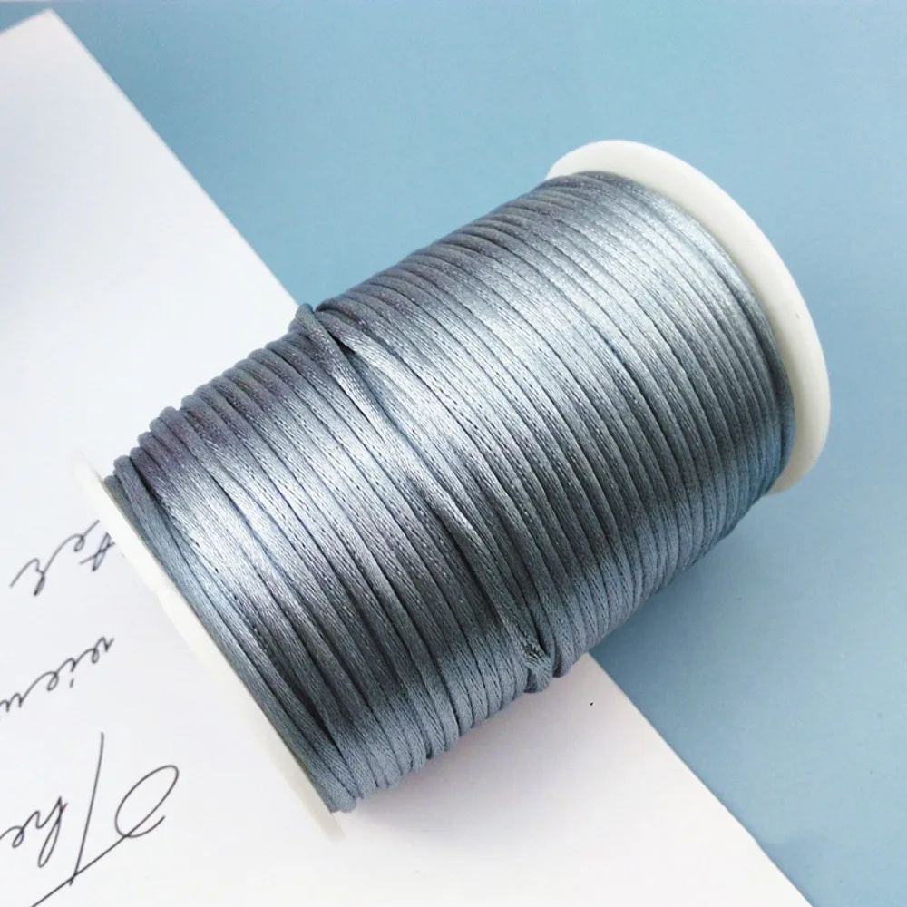 Decorative Flexible Macrame Thread Cord Satin Finish Strong Beading String Universal Satin Trim Cord Handicraft Supplies