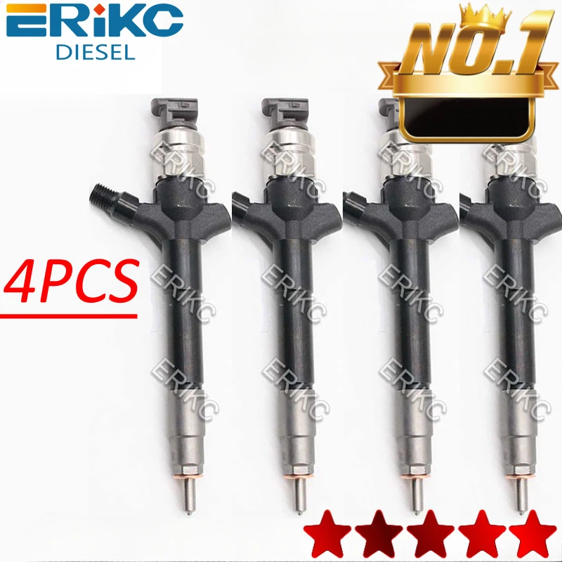 

095000-5600 Fuel Injector Set Nozzle 1465A041 095000-5601 Common Rail Diesel Injection for DENSO Mitsubishi L200 4D56 Euro4 4PCS