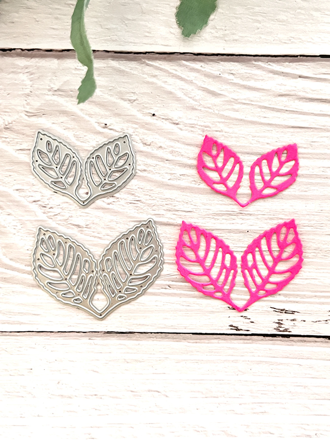 DIY Lace Cutting Dies Embossing Stencil Template for Scrapbooking Embossing Paper Card Making Five Leaves Flowers