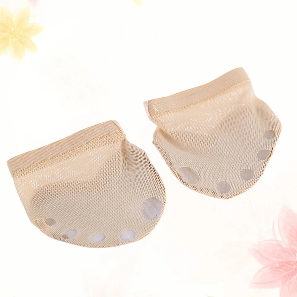 

1 Pair Ballet Forefoot Cushion 5 Holes Elastic Half Sole Dancing Shoes For Yoga Ballroom Jazz Size Xl Durable Anti-Slip Toe