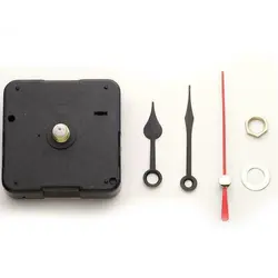 Classic Quartz Clock Movement Mechanism Black Metal Parts Repair DIY