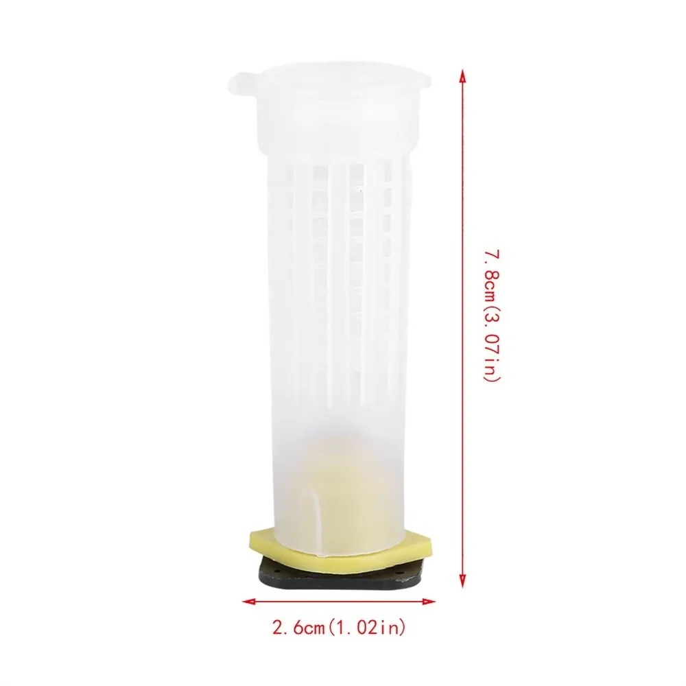 50Pcs Starter Kit Plastic Material Beekeeping Kit Durable Reusable Rearing Cup Kit Queen Bee Roller Cages Beekeeping