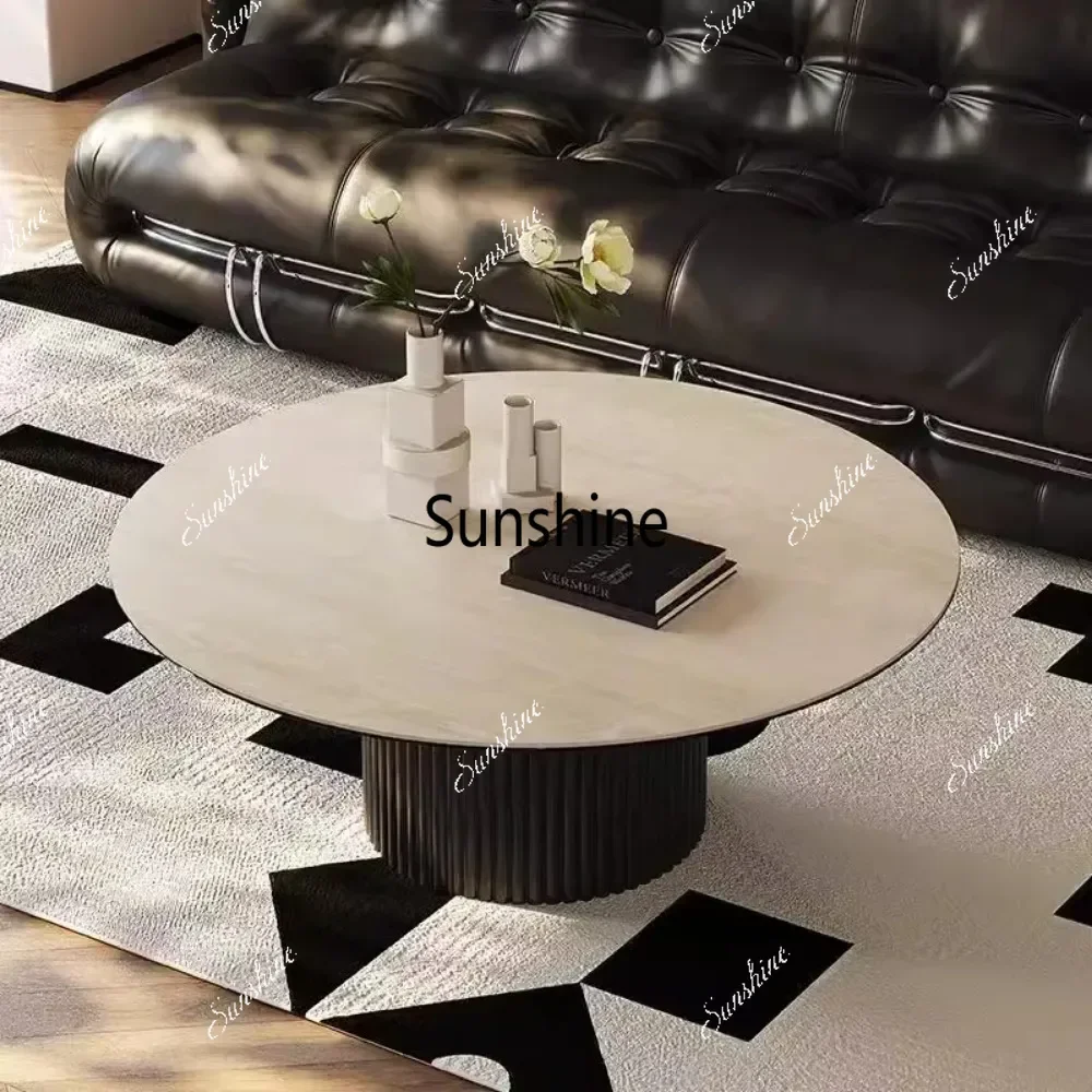 Mesa de centro nórdica para sala de estar, mesas de centro de lujo, simples, premium, únicas, minimalistas, redondas, muebles de salón, muebles para el hogar