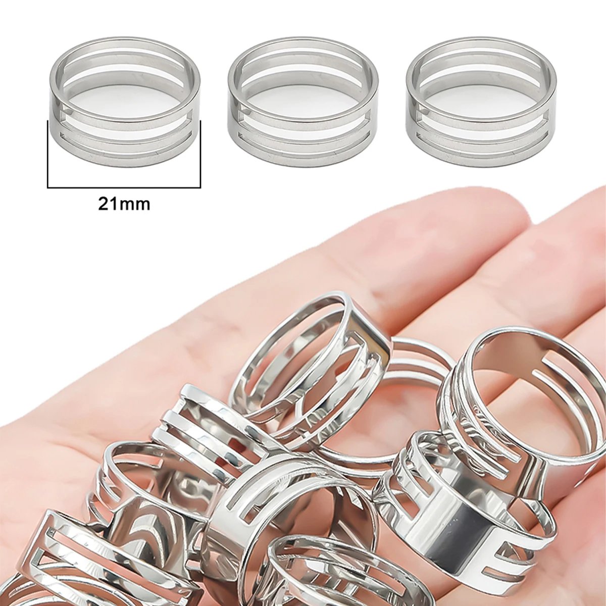Jump Ring Opening Tools Closing Finger Rings Jewelry Tools Jump Ring Opener For DIY Jewelry Making Jewelry Findings 17/18/19mm ﻿