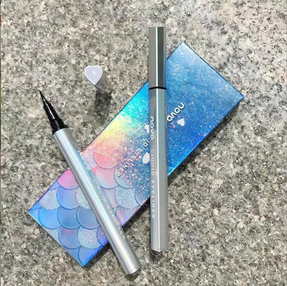 Mermaid Wave Eyeliner Heart shape Pen Tube Smooth Matte Easy to draw Waterproof Long lasting Quick dry Beauty Eyeliner Pen T2201