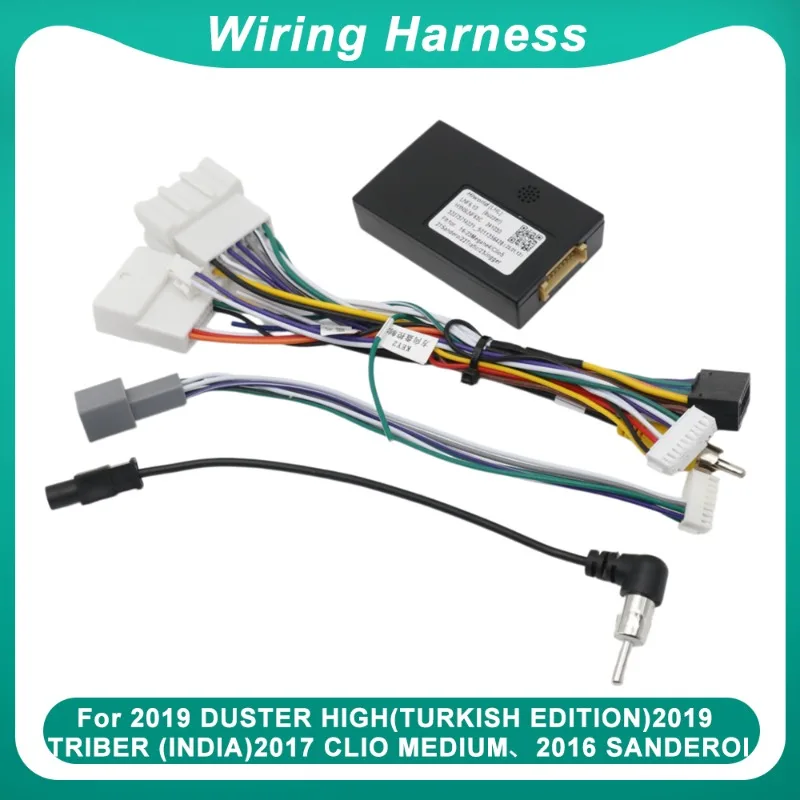 Car Radio Power Wire Harness For 2019 For Duster High Turkish Edition 2019 For Triber 2017 For Clio Medium 2016 For Sandero