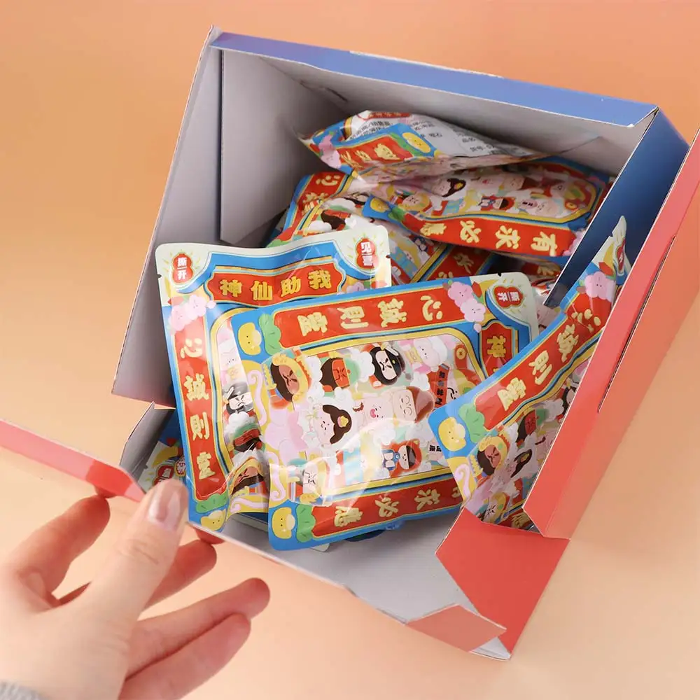 

12pcs/set Guanyin Magnetic Wealth God Keychain Yuchi Gong Moon Lord Chinese God Fridge Magnet Qin Shubao Maitreya