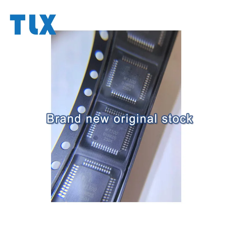 5/10pcs W5500 LQFP-48 microcontroller chip, Ethernet hardware, TCP IP protocol stack chip brand new original