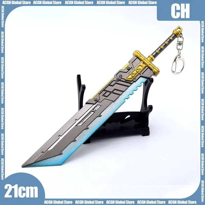 Apex Legends Heirloom Weapon FF7 Remake Cloud Buster Sword Game Peripheral 21cm Metal Sword Blade Weapon Model Gifts Toys Boys