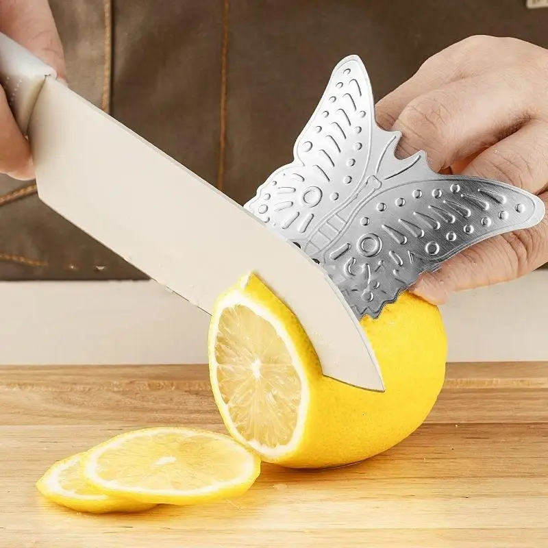 New Stainless Steel Finger Guards For Cutting Kitchen Tool Finger Protectors To Avoid Hurting Durable Cutter Safety Finger Guard