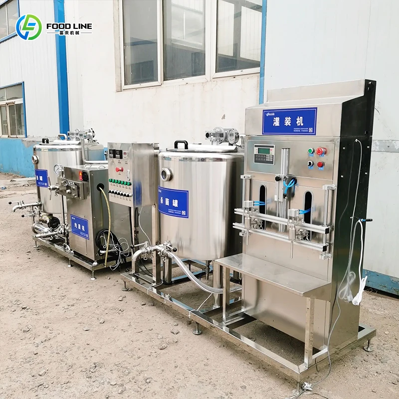 Yoghurt Automatic Full Processor Machine Process Make Price Dairy Fresh Milk Greek Yogurt Production Line FL Customized