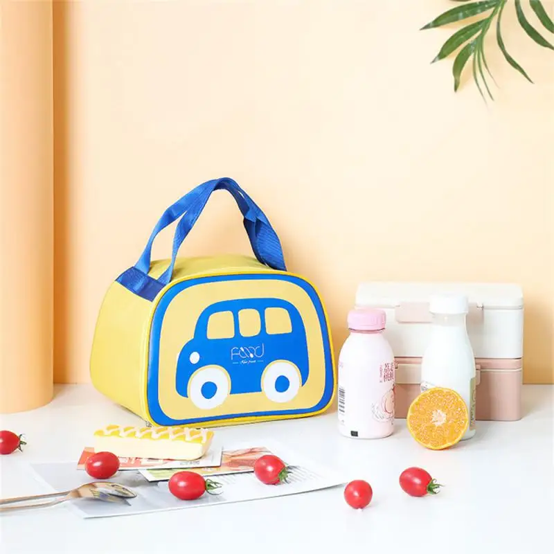 

Lunch Bag Portable Picnic School Bento Food Thermal Cooler Bags Aluminum Foil Waterproof Rice Bag Cartoon Handburn Bento Bag