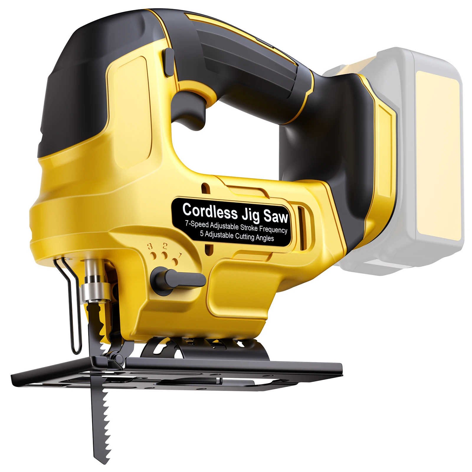 Cordless Jigsaw 3500RPM Electric Saw 45 Degree Cutting Angle Jigsaw Woodworking Tools For Dewalt 20V Battery Pin